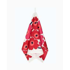 Unikko tea towel 2 pcs - Red