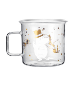 Moomin Glass Mug Sparkling Stars - 350ml