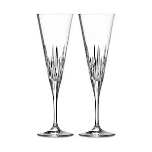 Vera Wang Wedgwood Duchesse Crystal Toasting Flute Pair