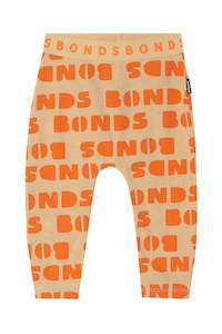 Bonds Stretchies Leggings - Bonds Block Orange Jam