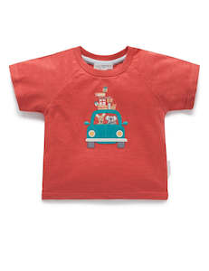 Purebaby Christmas T Shirt - Vintage Red