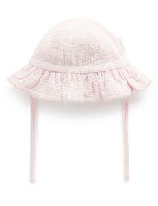 Purebaby Seaside Sunhat - Pink Candy Stripe