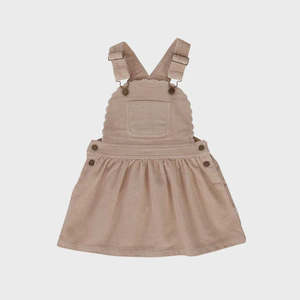 Peggy Cleo Cord Pinafore - Ivory