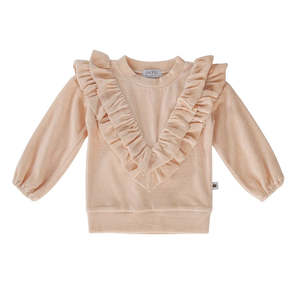 Peggy Verity Velour Top - Ivory