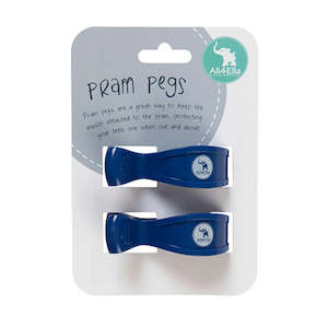 All 4 Ella Pram Pegs 2 Pack - Navy