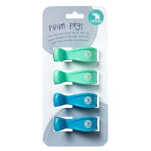 All 4 Ella 4 Pack Pegs - Pastel Mix Green Blue