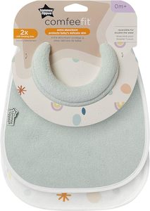 Tommee Tippee Milk Feeding Bib 2 Pack - Soft Green Pack