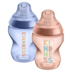 Tommee Tippee Closer To Nature Decorated Bottles 260ml 2 Pack