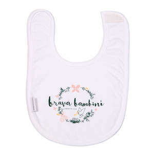 Brava Bambini Wreath Printed Bib