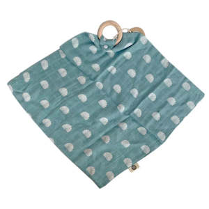 O.B Designs Muslin Security Blanket - Ocean Shell Print