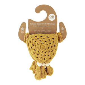 O.B Designs Crochet Bunting Flag - Turmeric