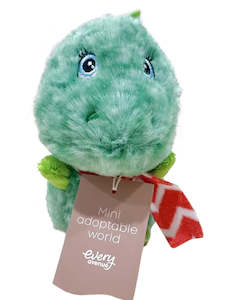 Adoptable World 10cm Mini Xmas Soft Plush Toy 3y+ - Dino