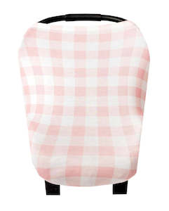 Copper Pearl 5-In-1 Multi Use Cover - Gingham Pink