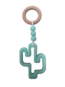 My Little Giggles My Little Rattle Teether - Mint Cactus