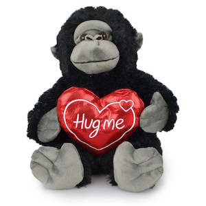 Korimco 25cm Valentine Animals Soft Plush Toy 3y+ - Gorilla