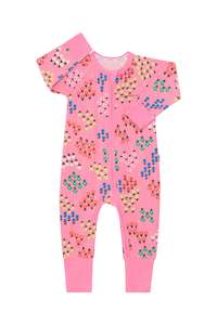 Bonds Zip Wondersuit - Blossomfield Pink