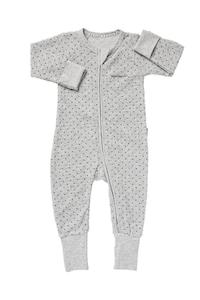 Bonds 2 Way Zip Poodlette Wondersuit - New Grey Marle and Absolute Steel Spot