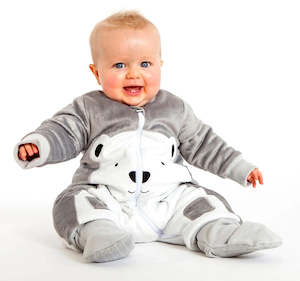 Baby Studio Fleece Warmies With Arms And Legs 3.0 TOG - Polar Bear