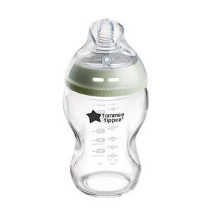 Tommee Tippee Natural Start Glass Baby Bottle Slow Teat 1 Pack 250ml