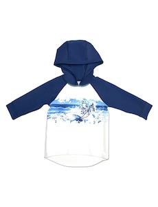 Sea Circus Ocean Blitz Baby Hooded Suntop