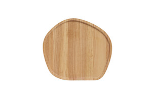 Wooden Serving Platter Round Medium: Stanley Rogers