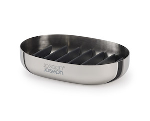 EasyStore Luxe Soap Dish - Stainless Steel: Joseph Joseph