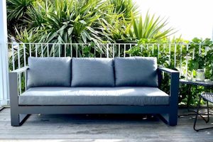 Bask 3-Seater Outdoor Sofa (charcoal frame) - Outside Space