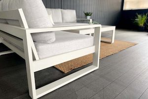 Unwind Outdoor Corner Sofa & coffee table (Bone frame) - Outside Space