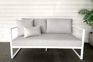 Happy Hour 2-Seater Outdoor Sofa (white frame) - Outside Space