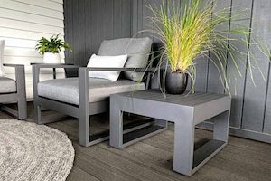 BASK SMALL SIDE TABLE CHARCOAL - Outside Space