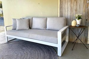 Unwind 3-seater Outdoor Sofa (white frame) - Outside Space