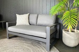 Unwind 2-Seater Outdoor Sofa (charcoal frame) - Outside Space