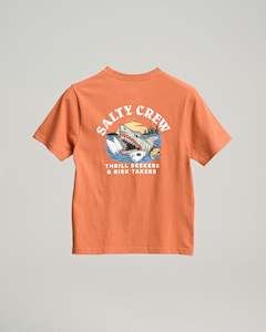 Clothing: Salty Crew Terror Shark Boys SS Tee - Rust