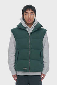 Huffer Mens Box Puffer Vest - Forest