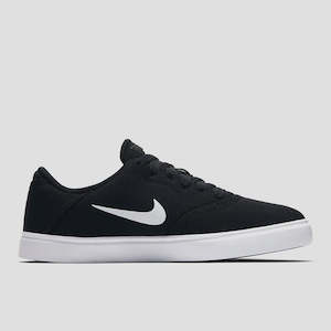 Nike SB Check Canvas Youth Shoe - Black/White