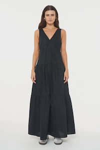 Huffer Dawn Frieda Maxi Dress - Black