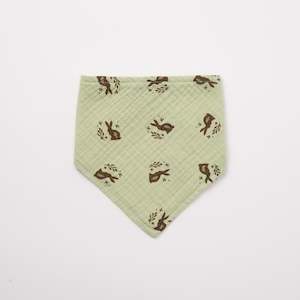 Organic Muslin Bib Meadow print