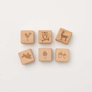 Whimsical Woodlands Wooden Block Set