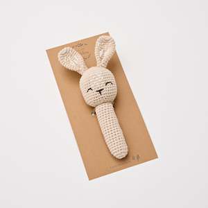 Crochet Bunny Rattle Sand