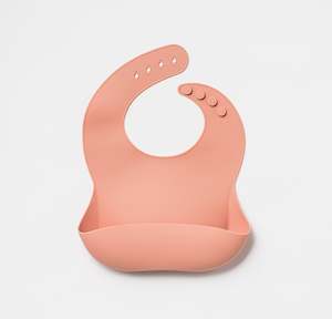 Silicone Bib Dixie Pink