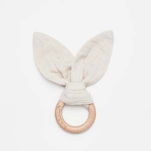 Organic Bunny Ears Teether Sand