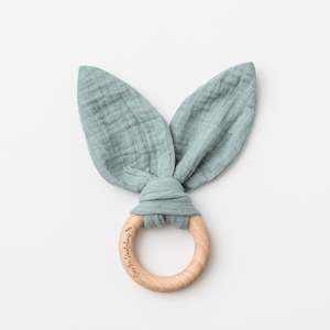 Toy wholesaling: Organic Bunny Ears Teether Sage