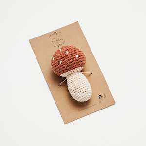 Crochet Mushroom Rattle