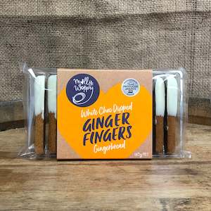 Molly Woppy White Choc Dipped Ginger Fingers, 165g