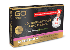 GO HEALTHY Cranberry Plus Rapid Release 10 VegeCapsules