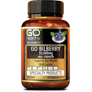 GO Bilberry 30000mg Hi Strength 60 Capsules