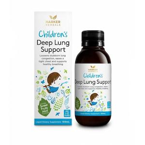 Harker Herbals Childrens Deep Lung Support Liquid 150ml - Sweet Fruity Mint