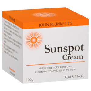 JOHN PLUNKETT'S Sunspot Cream 100g