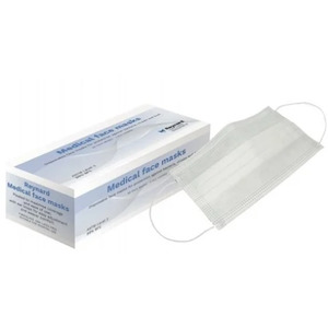 Face Masks: Reynard Medical Face Masks White 3Ply (Box of 50 Masks)