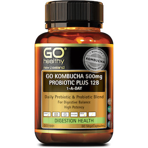 GO Kombucha 500mg Probiotic+ 12B 60s